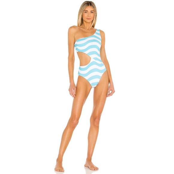 Solid & Striped Claudia Reversible One Piece Swimsuit M